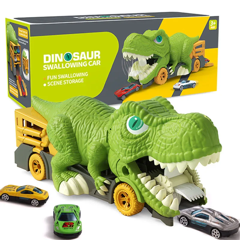 

Dinosaur Play Vehicle Game Eating Car For Boy And Girl Car Mini Car Truck Dinosaur Eating Car Inertial Toys Child Birthday Gift