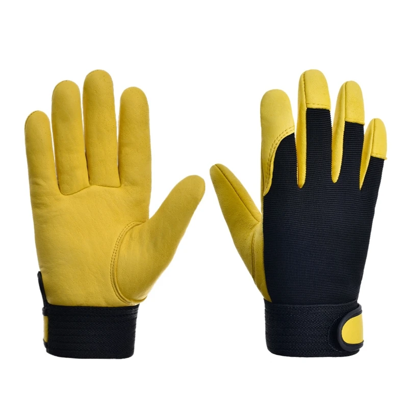 Multi-Functional Safety Work Gloves with for Palm Anti-slip Design Builder Gloves Gardening Gloves Light-Duty Gloves 1 P KXRE 6