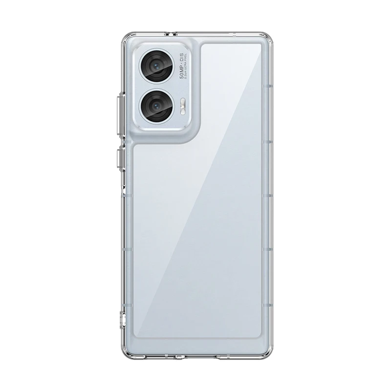 Colorful Transparent TPU Protective Case for Motorola Edge 50 Series