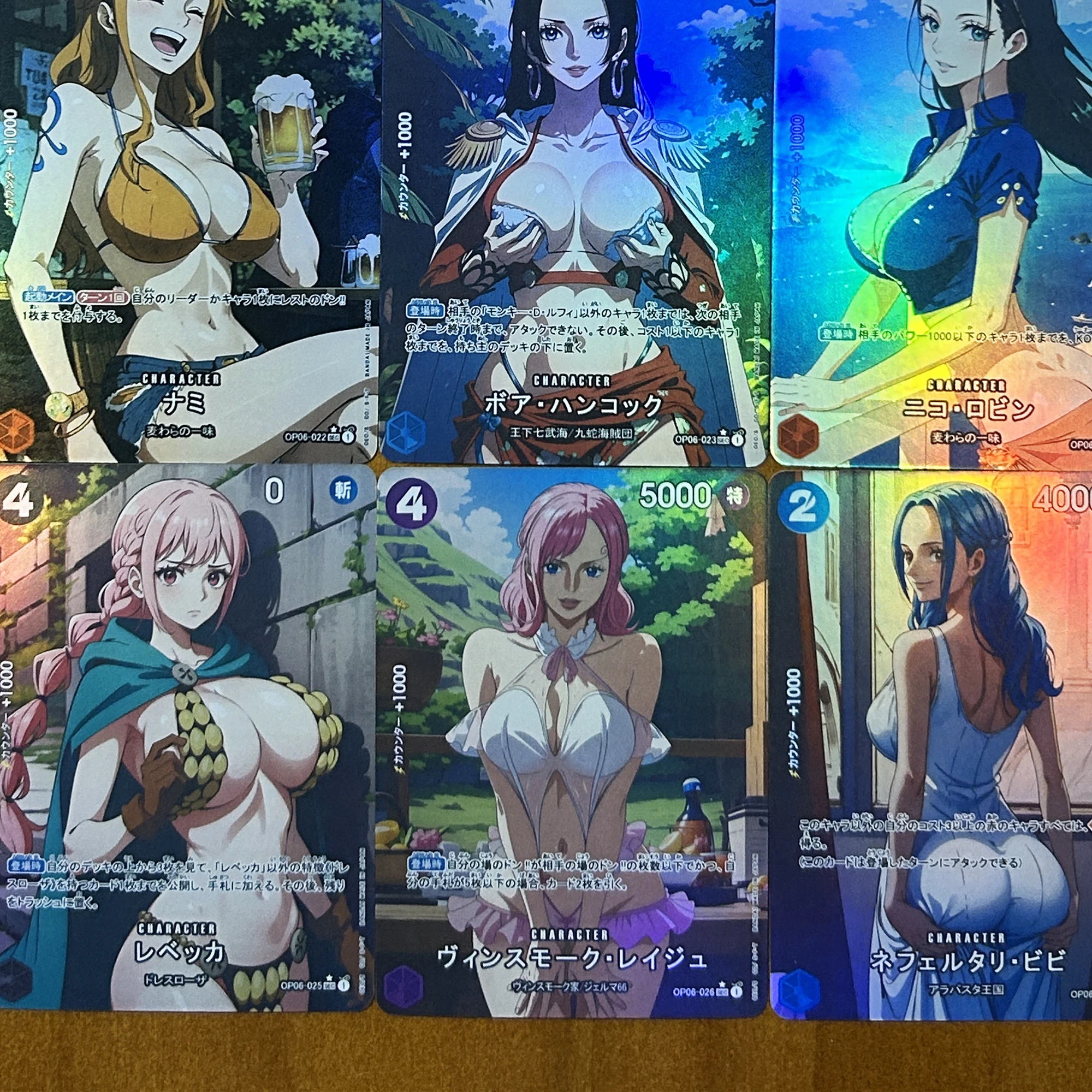 One Piece Hancock Yamato Nami Robin Rebecca Flash Card Diy Self Made OPCG Classic Game Anime Collection Cards Gift Toy 9Pcs/set