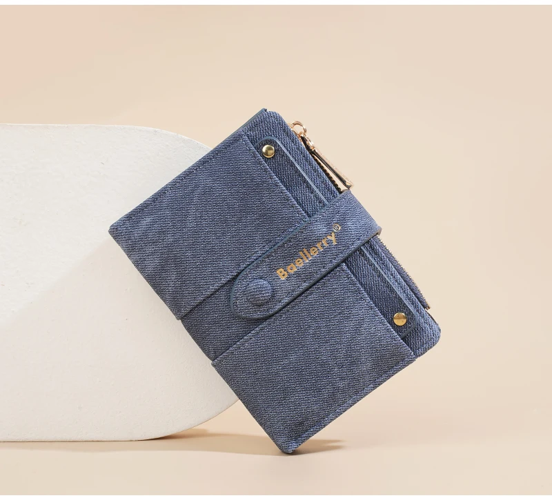 Hohe Qualität Einfache Kurze Frauen Geldbörsen Luxus Karte Clip Foto Halter Weibliche Geldbörse Zipper Münzfach Kleine Karte Brieftasche Für Mädchen – Detail 13