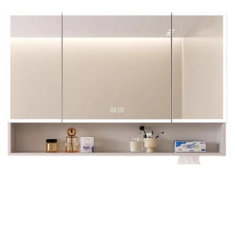 Smart Bathroom Mirror Cabinet Wall-mounted Storage with Wumart Makeup Mirror Cabinet Simple Home Furnitur