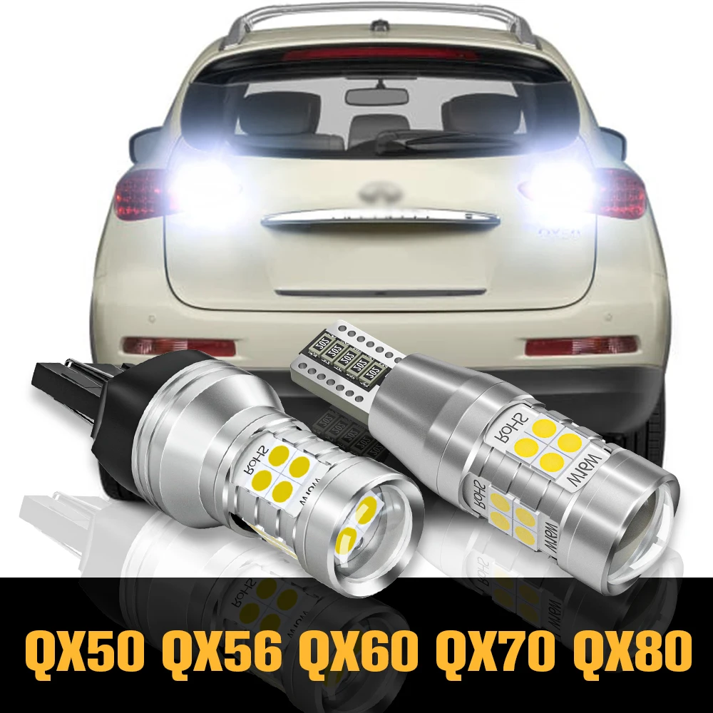 

2pcs Canbus LED Reverse Light Backup Lamp Accessories For Infiniti QX50 QX56 QX60 QX70 QX80 2004 2005 2006 2014 2015 2016 2017