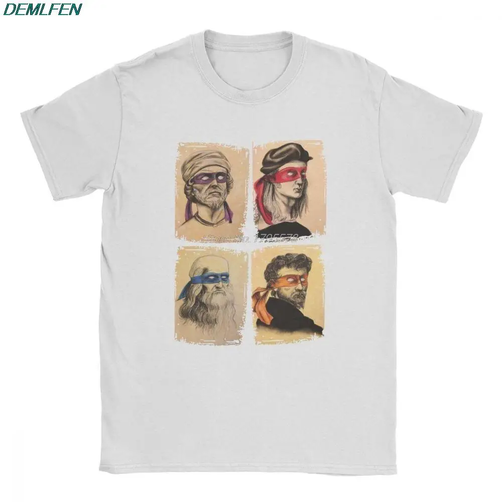 Men's Mutant Turtle Graphic Tee - Humorous Cotton Short Sleeve T-Shirt