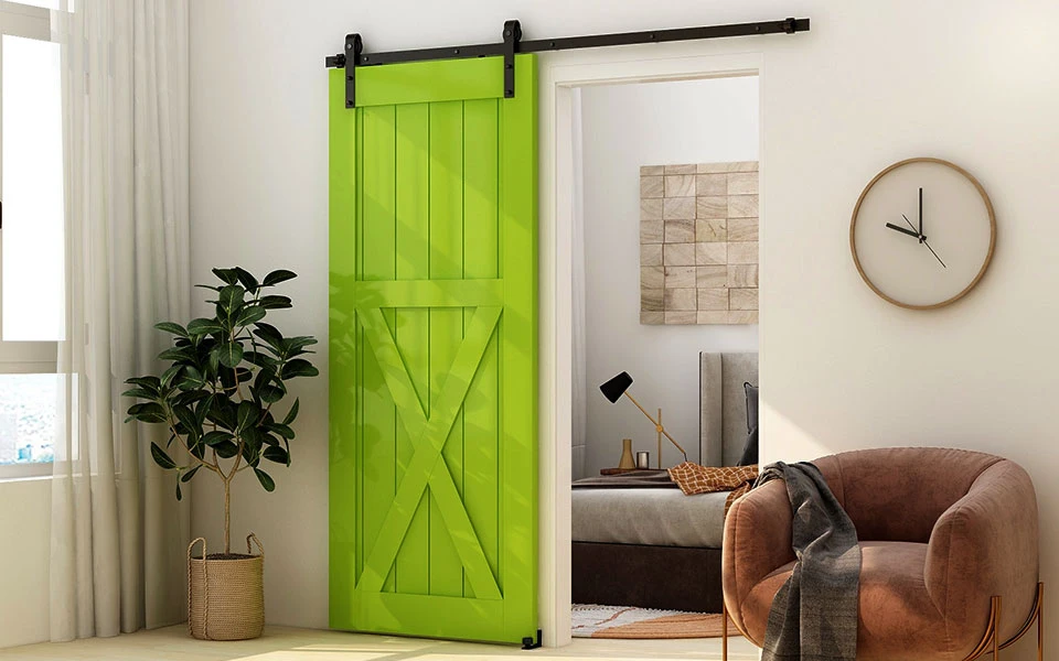 Description Picture 3 of itemAdjustable Floor Guide Wall/Door Bottom Guide Sliding Barn Door Hardware Black 2PC