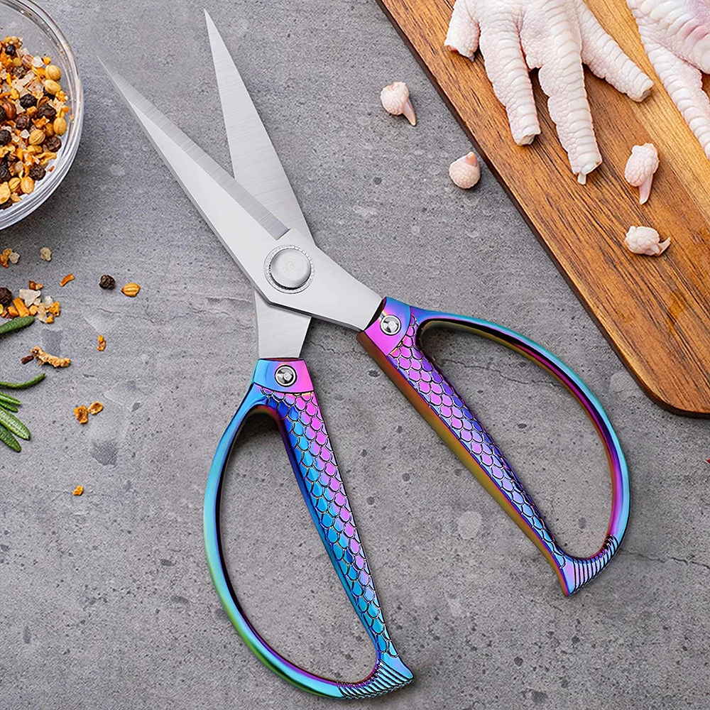 Kitchen Scissors Fish-shaped Multifunctional Kitchen Scissors