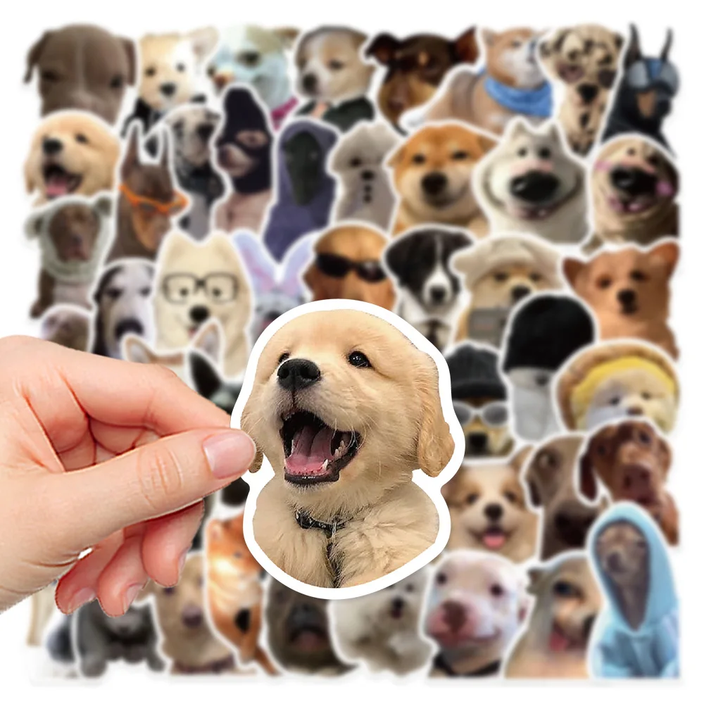 10/30/50PCS Lustige Hund MEME Aufkleber Dekoration PVC Decals Waterpoof DIY  Telefon Gepäck Sammelalbum Kühlschrank Auto nette Aufkleber Geschenk