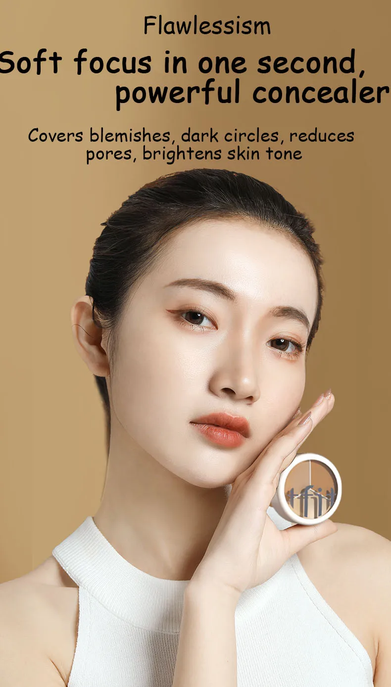Description Picture 3 of itemTFIT 3 Colors Concealer Palette and  YZS Mascara set Makeup Face Eye Contour Face Spot Concealer Dark Circle Correcting Cosmetic