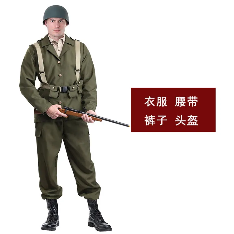 

Halloween Carnival stage performance costume adult US Germany UK World War II soldiers role playing costume