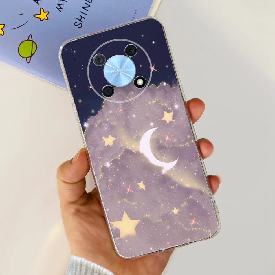 Elegant Printing Soft Silicone Clear TPU Slim Phone Case