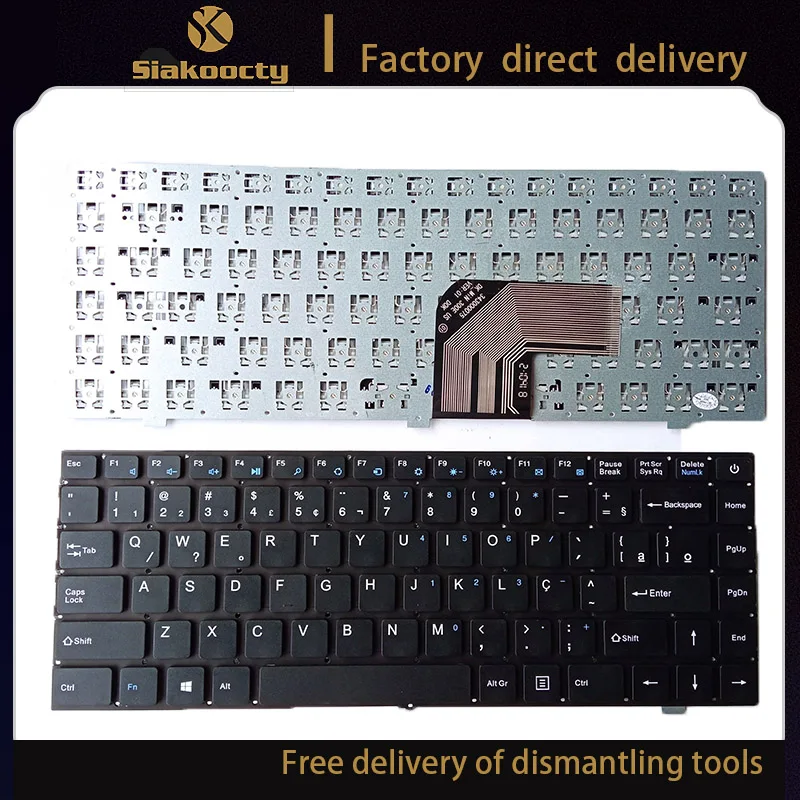 Br Brazilian Dk_min 300e Laptop Keyboard For Prestigio Smartbook 141s