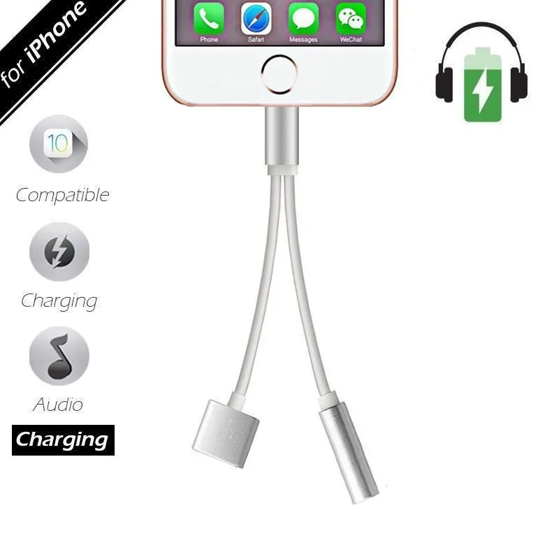 Адаптер для зарядного устройства Lighting к разъему Aux 3 5 мм iPhone 12 11 Pro Max XS XR X 7 8 SE 2020 |