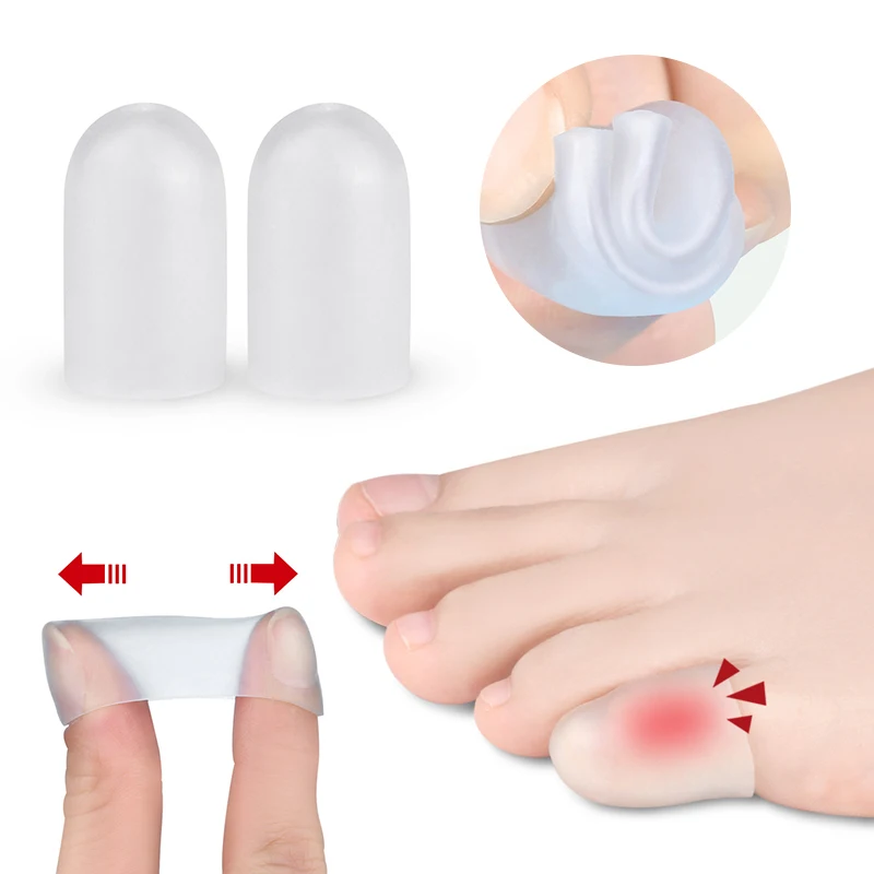 

Toe Bunion Cushion Pads Gel Little Toe Protector Small Toe Cap Cover Pain Relief Anti Friction Bunion Heel Sticker Protector