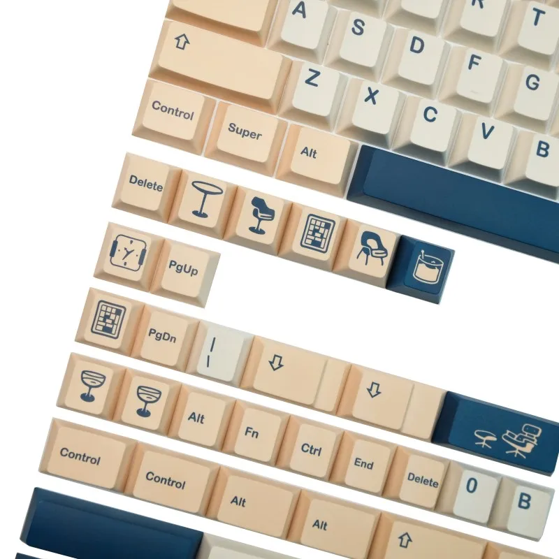 Gmk Birch Keycap Grupo Pbt Dye Subbed Keycaps Cereja Perfil Caps Chave 61 64 68 84 87 96 980 104 Alice Hhkb Iso 142 Chaves por Conjunto - Imagem 2