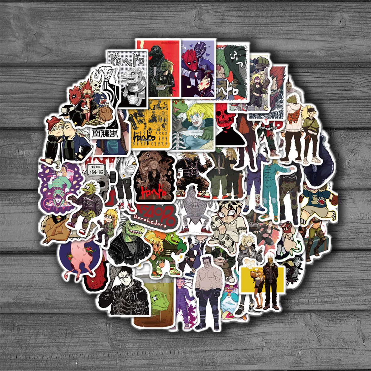 100 Pegatinas Impermeables De Murder Drone | Pack De Vinilos Anime Para Ordenador, Nevera, Skateboard O Equipaje | Diseños Únicos Multicolor