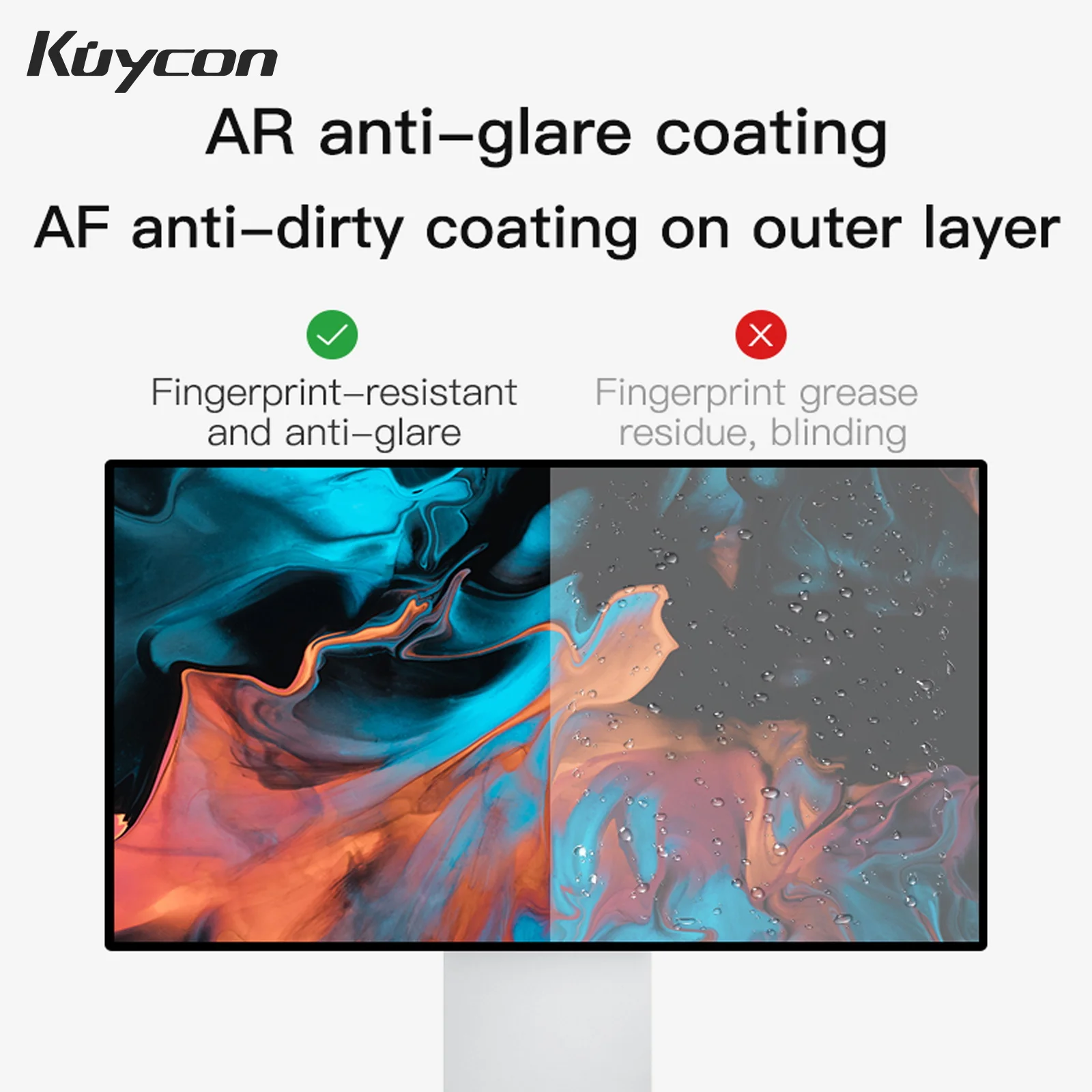 Kuycon P27G 데스크탑 모니터 27인치 알루미늄 합금 HDMI 어댑티브 4K 컴퓨터 디스플레이 99%sRGB VESA 적응형 LED LCD 스크린