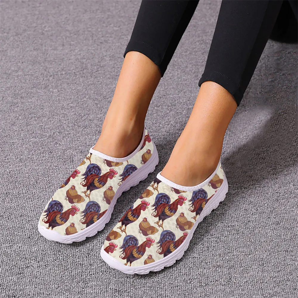Hot Sales Sunflower Cock Pattern Ladies Spring Autumn Walking Shoes Dirt  Resistant Non-slip Soft Sneakers Personalized Design - AliExpress