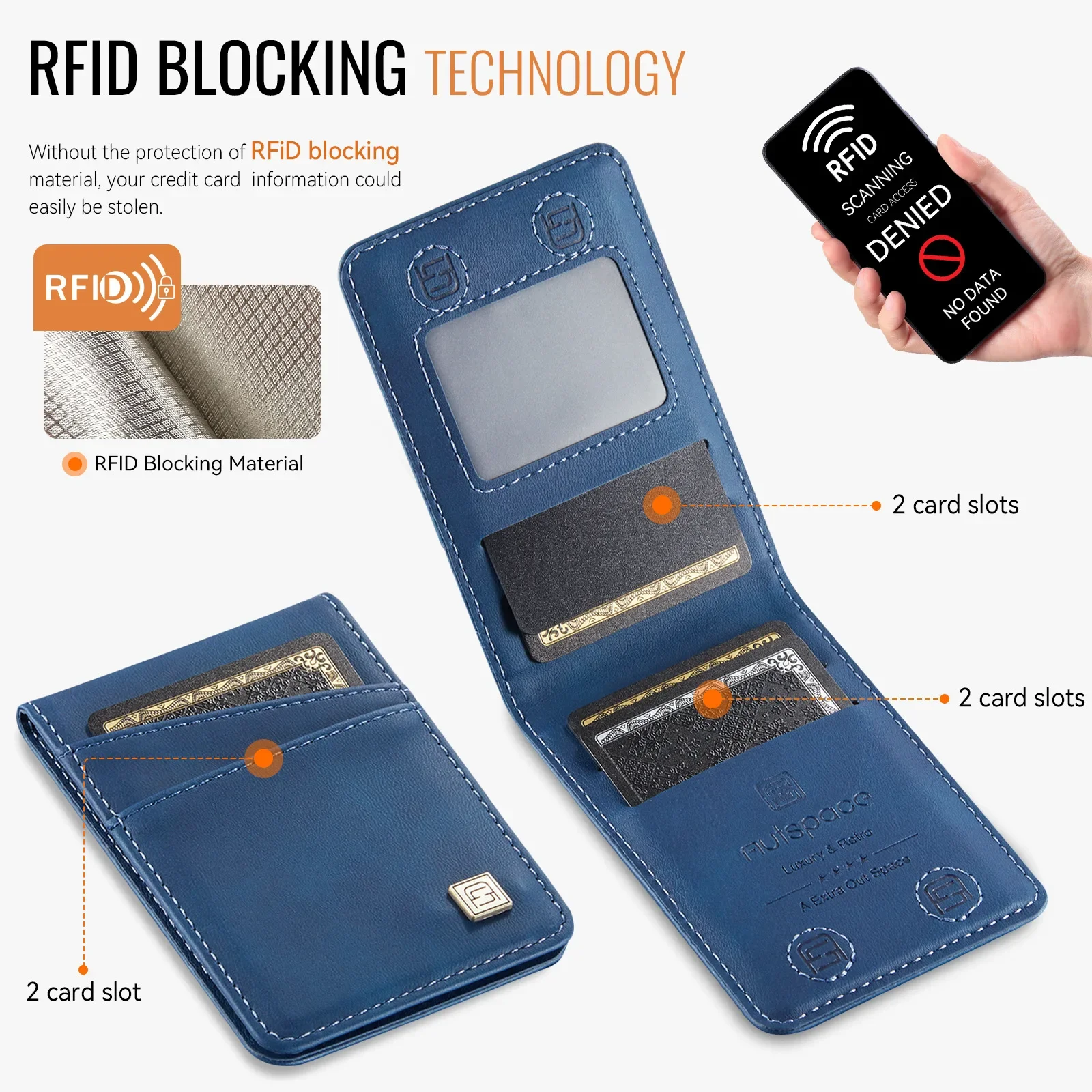 Magnetic Card Holder with RFID Protection and Anti-Theft Features