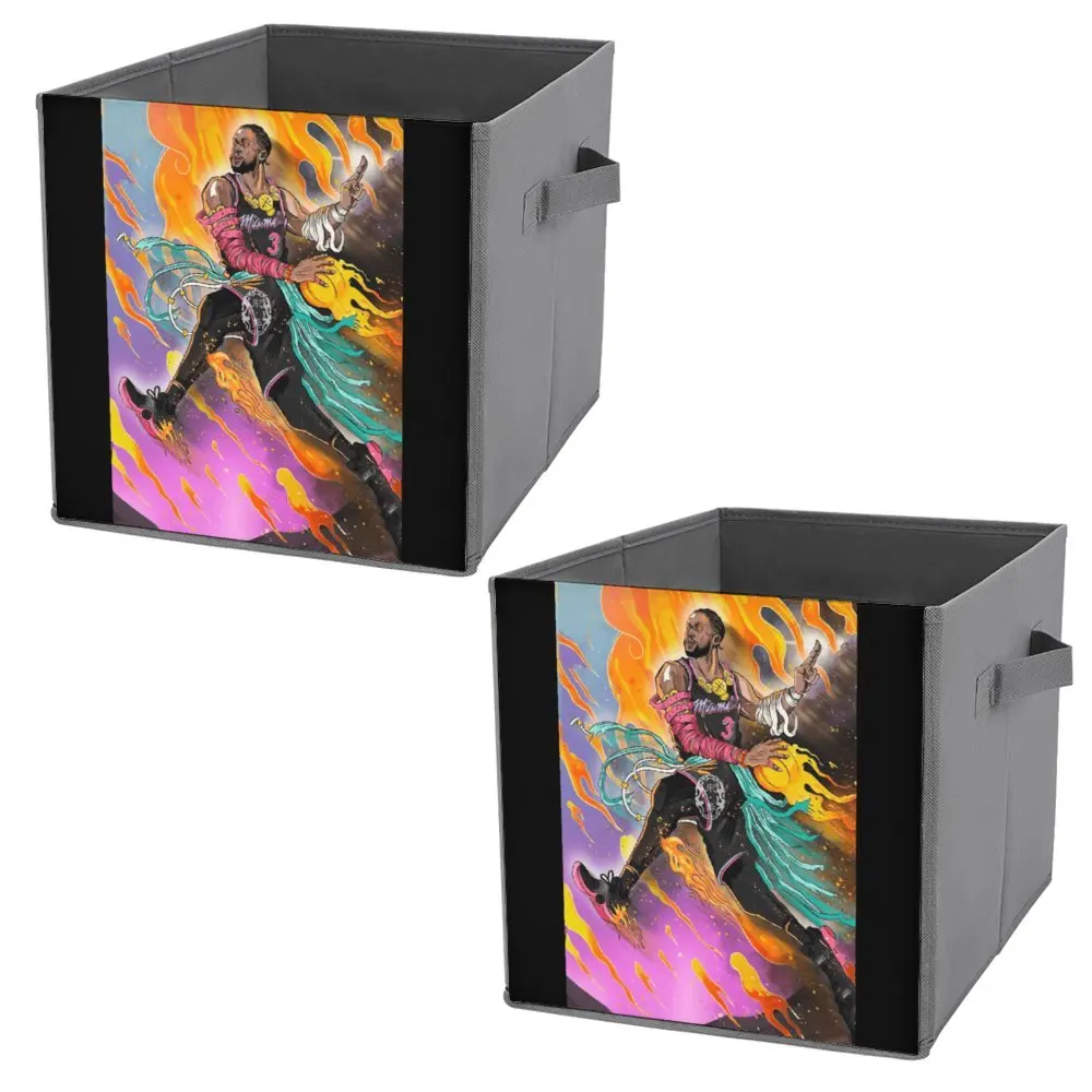 Dwyaneer E Wade D-Wade Wow 2023 Basket Stars (7) Contenitori Portaoggetti Pieghevole Scatola Portaoggetti Organizer Division Storage Of Socks Han