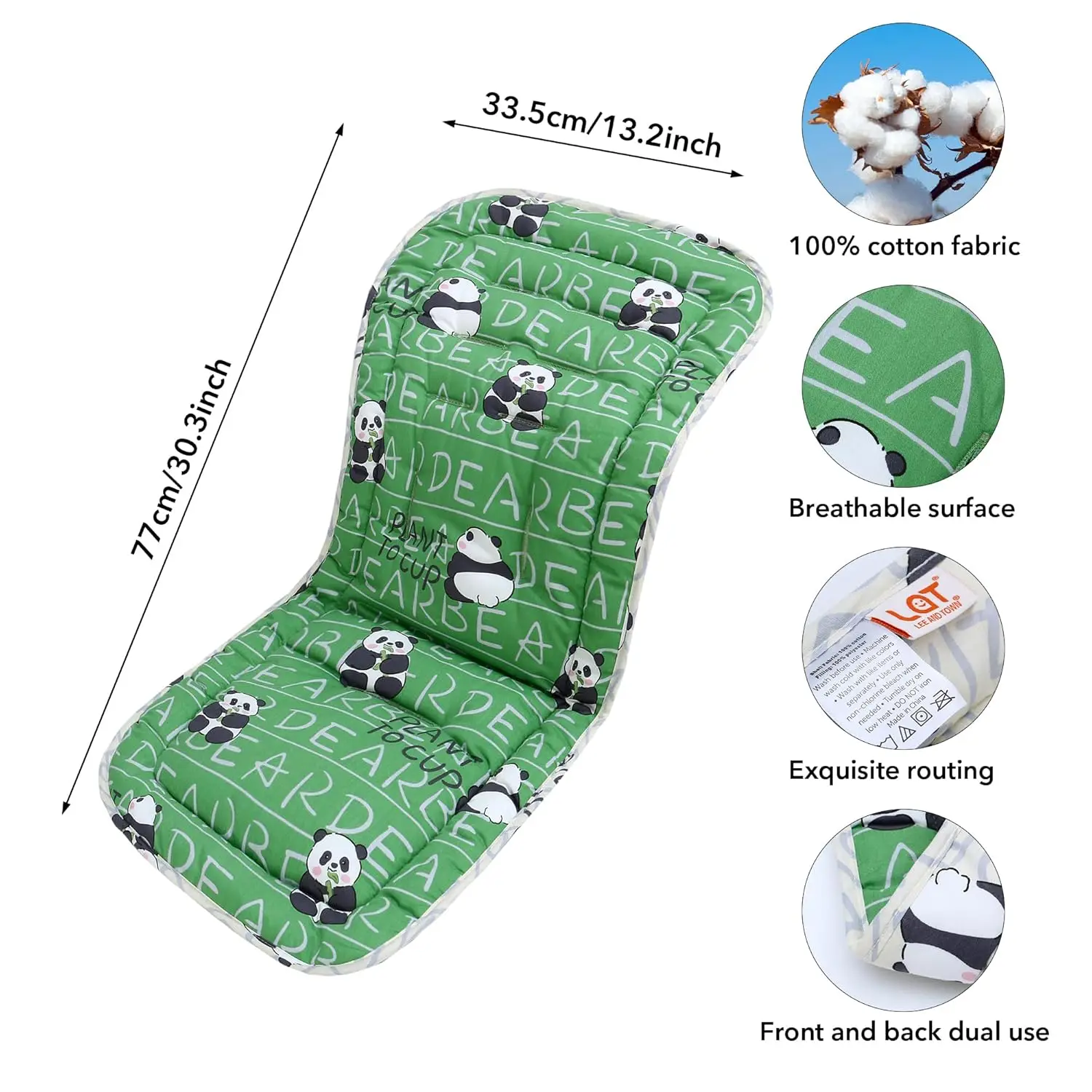 Stroller Seat Liner for Baby Pushchair Car Seat Chair Mat Child Trolley Mattress Diaper Pad Infant Stroller Cushion Accessories stroller accessories stroller cushion stroller pad