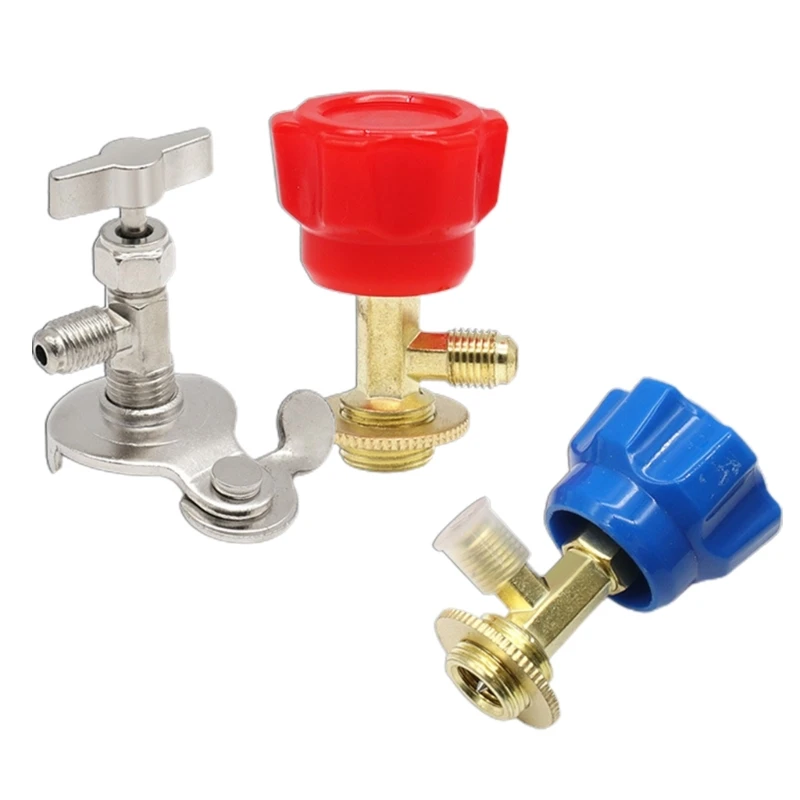 Valvole Erogazione A Bassa Pressione Connettore Apribottiglie Bottiglia Refrigerante Può Toccare Per Gas R22 R134 R600