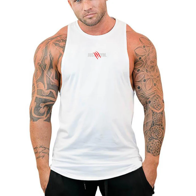 

Round Neck Men's Summer Basketball Tank Top Fitness Sports Hot Stamping Printed T-shirt