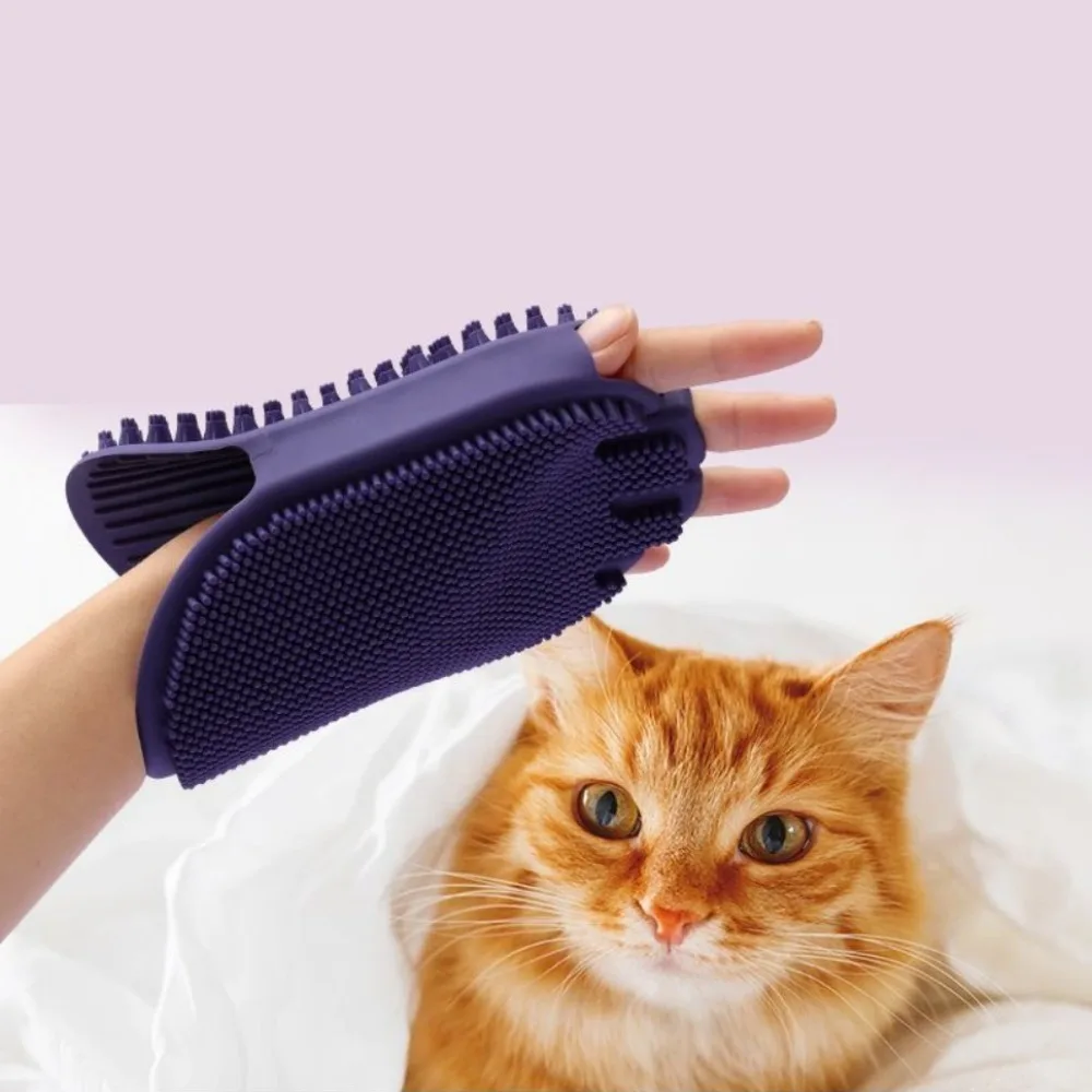 High Quality Dog Bath Massage Brush Pet Specific Cat Bath Brush Two-sided Massage Gloves TPR Material Cleaning Pet Products NEW