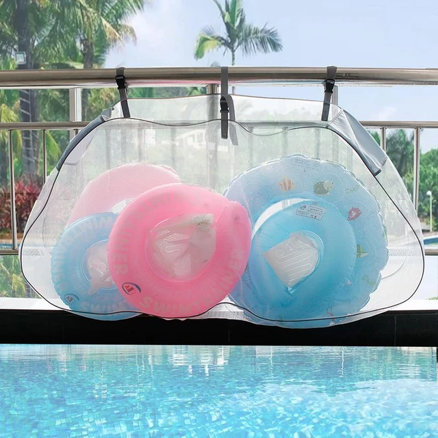 Sac de rangement pour piscine, sac en maille pour jouets de piscine