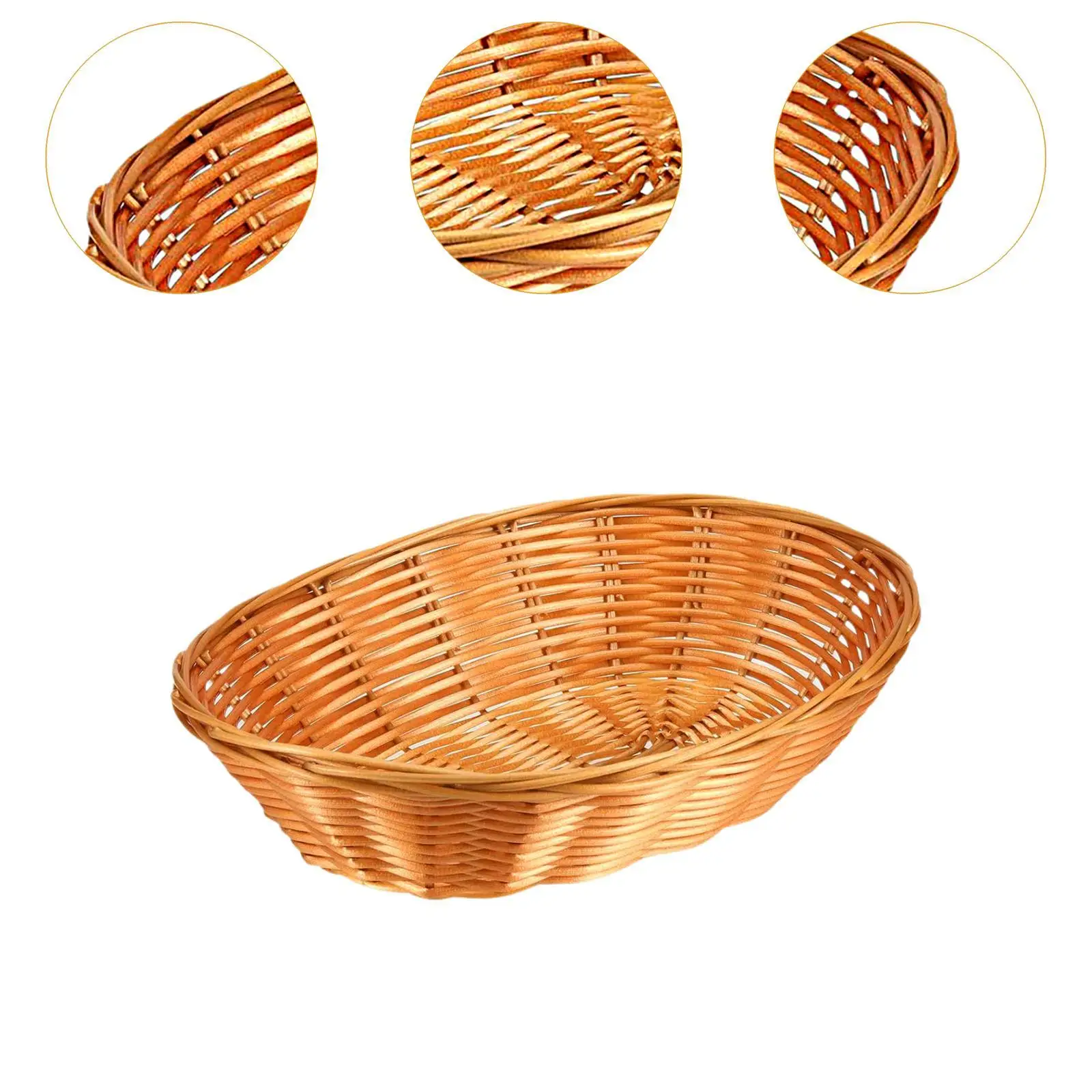 10 Pack Woven Baskets for Serving Food And Fruits for Home And Outdoor