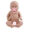 IVITA 14inch Unpainted Full Body Silicone Bebe Reborn Girl "coco" Doll with Magnet Pacifier Lifelike Baby DIY Blank Kids Toys 5