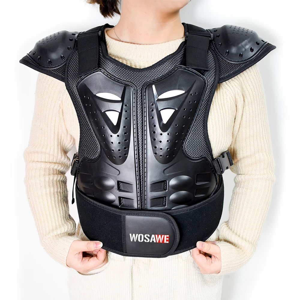 WOSAWE Motorcycle Protective Gear Racing Armor Children Armor Suit Knee and Elbow Protection