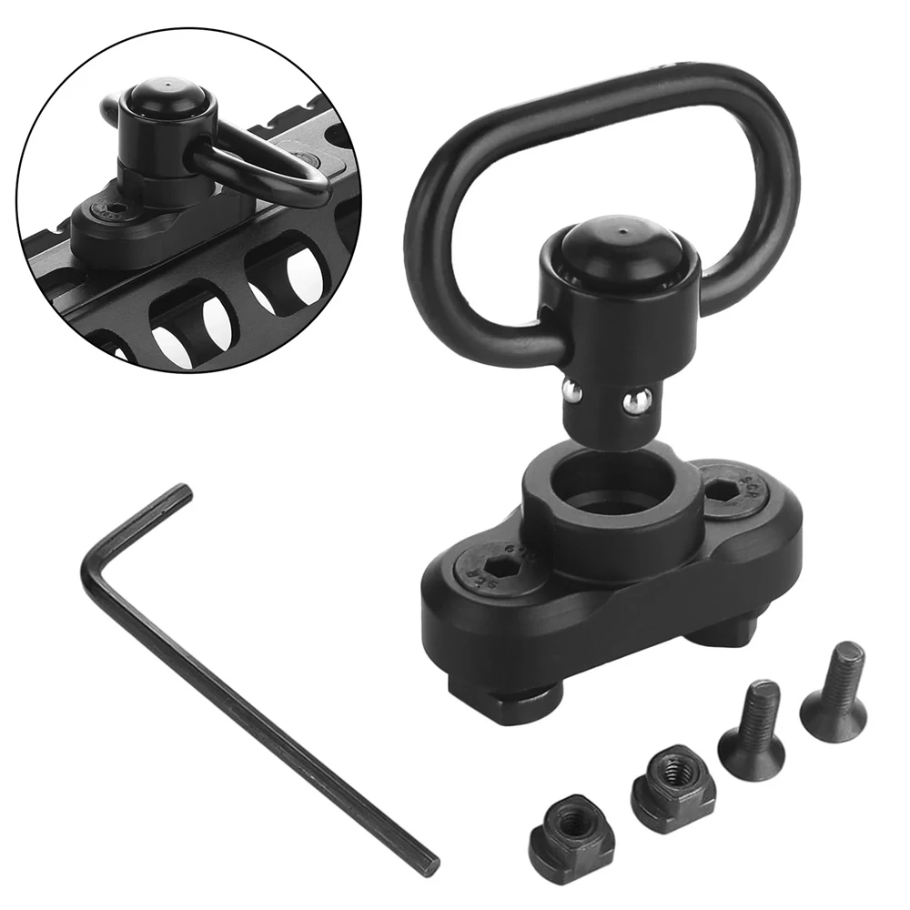 1.25&rdquo; QD Sling Swivel Mount Heavy Duty Quick Detach Push Button Swivels M-LOK Two Point Sling 360&deg;Rotatable Easy to Mount QD