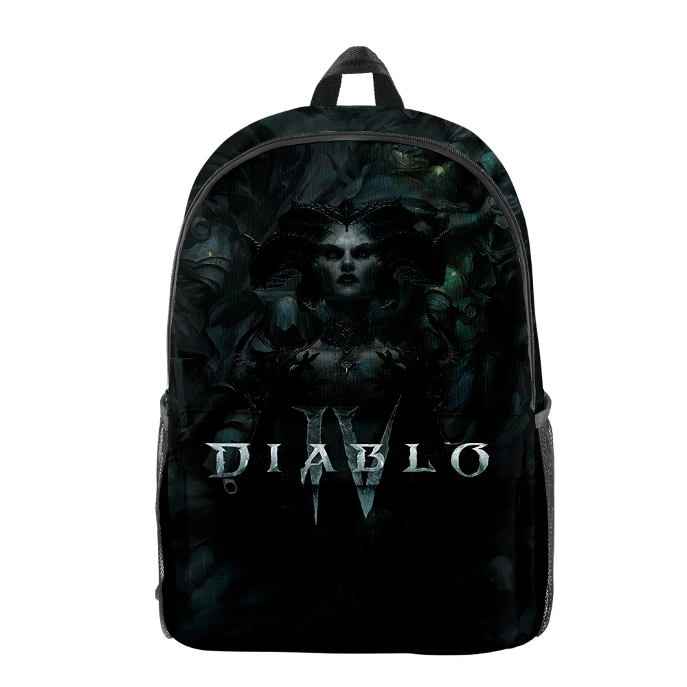 

Diablo IV Lilith Game 2023 New Backpack Student School Bag Unisex Daypack Zipper Traval Bag Harajuku Bag