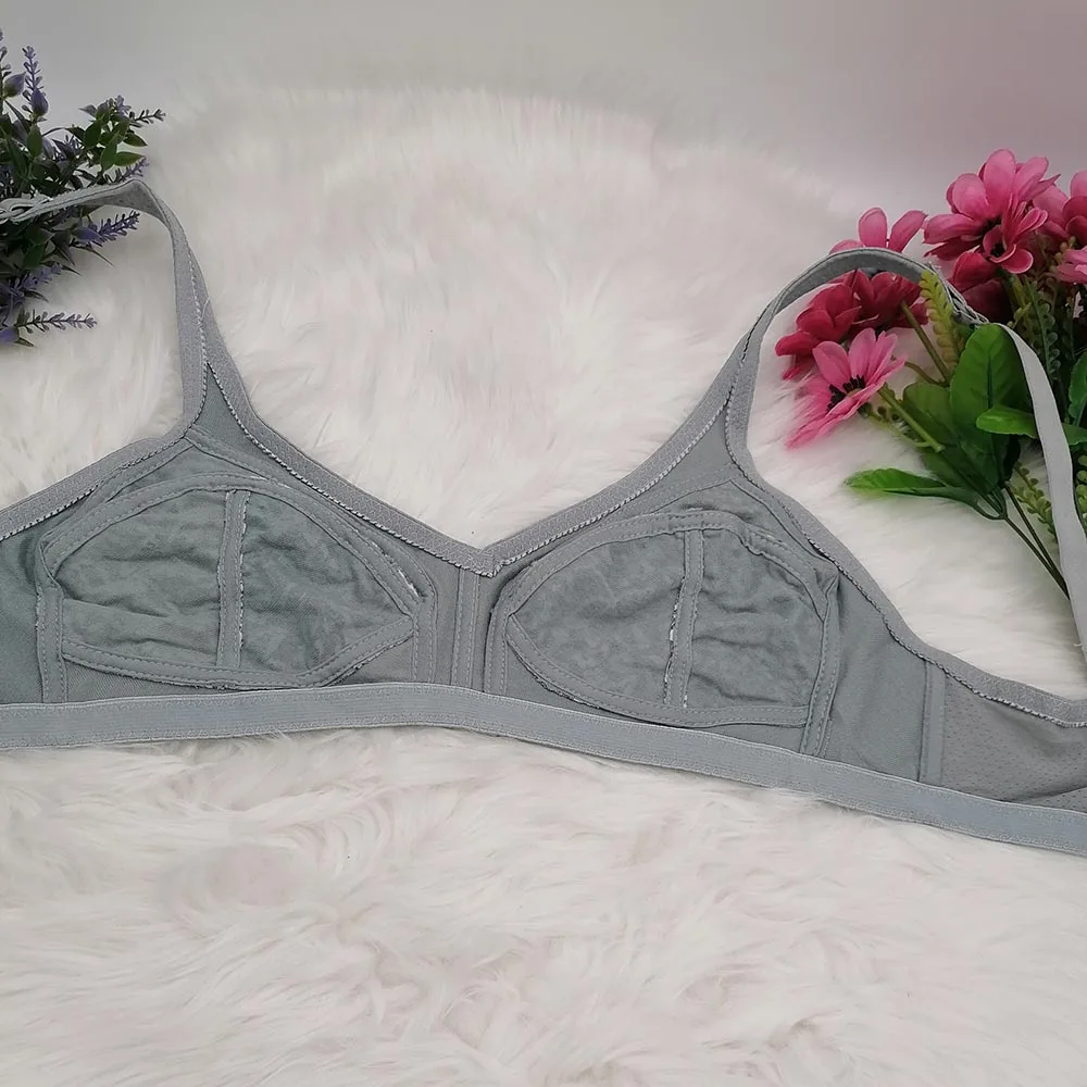Women's Bra Large Cup C D E F G Lace Embroidery thin Push up Bras Wireless Sexy Lingerie Underwear Bras Top plus size 90-125 C29 5