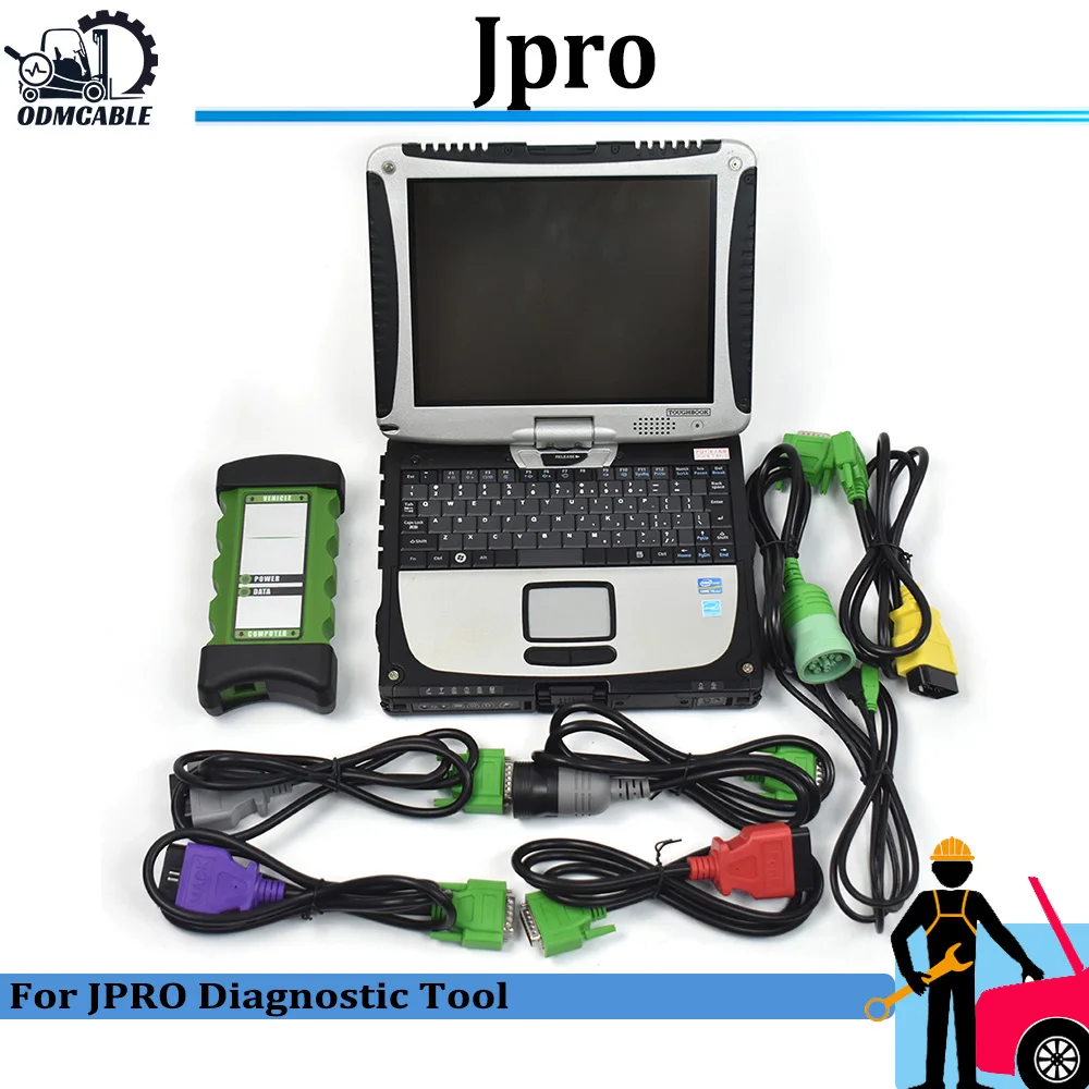 

2023 Noregon для JPRO ZA + 2,0 интерфейс автомобиля дизельный сверхмощный сканер грузового транспорта диагностический инструмент и ноутбук CF19