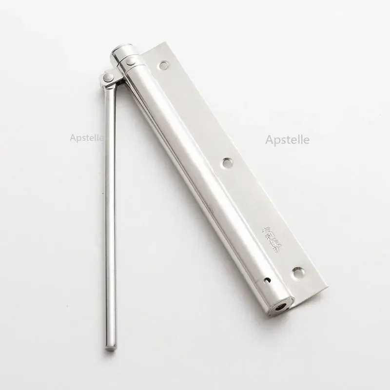 Door Closer Stainless Steel Simple Adjustable Wooden Door Metal Toilet Self Closer Automatic