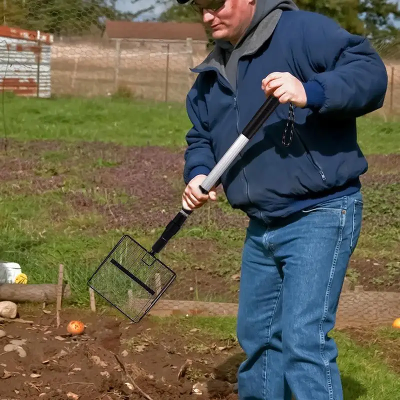 Chicken Coop Scooper Stretchable Chicken Coop Cleaning Tools Poop Shovel For Separating Poop And Debris Chicken Coop Accessories