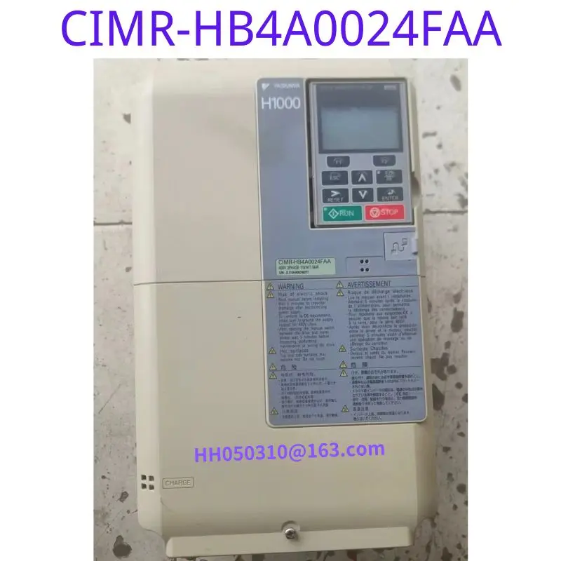 

Second hand frequency converter CIMR-HB4A0024FAA 7.5KW 380V functional test OK