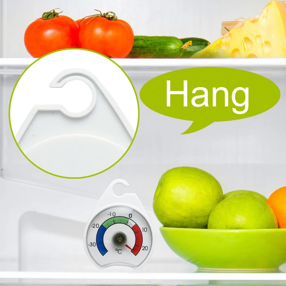 Stainless Steel Mini Refrigerator Thermometer Temperature Sensor DIAL High Accuracy Refrigerator Freezer Home Use Restaurant Use 4