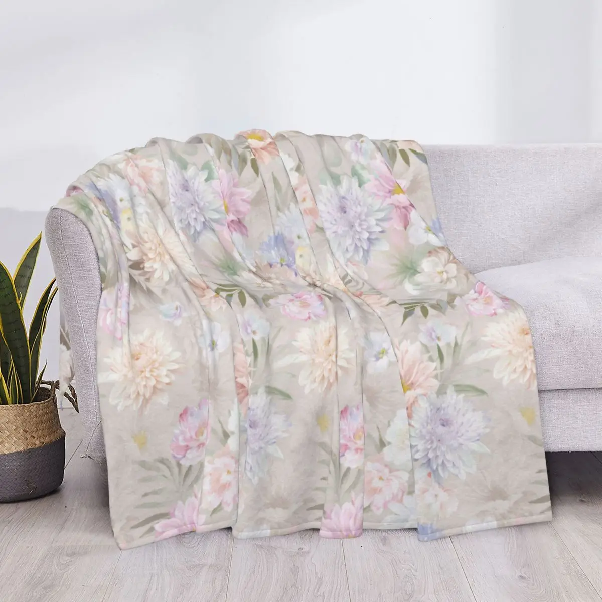 

Цветочное цветочное одеяло s фланелевая с принтом, дышащее легкое одеяло для кровати, офиса, ковер