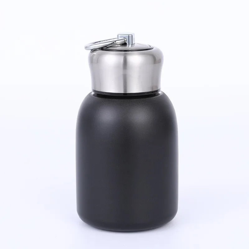 Thermal mug thermal water bottle stainless steel thermos bottle water bottle stainless steel thermos cup stainless steel thermal container Mini Portable 300ml Fashion Thermos Flask Small Capacity Simple Potbelly Thermos Cup