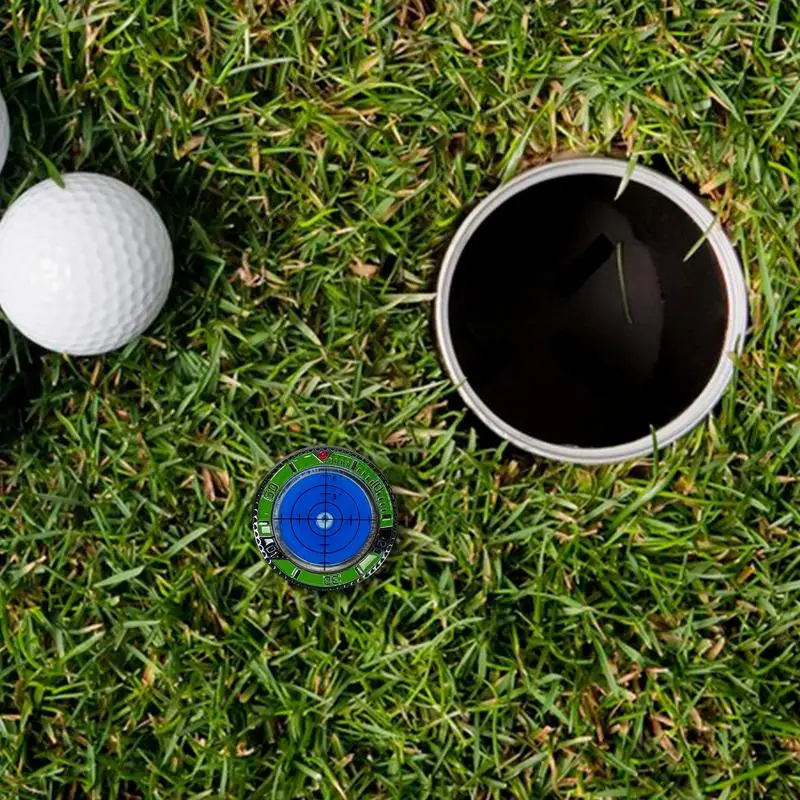 Golf Ball Marker Level Golf Hat Clip Ball Marker With High Precision Level Sure Putt Pro Green Reading Aid Poker Chip Style