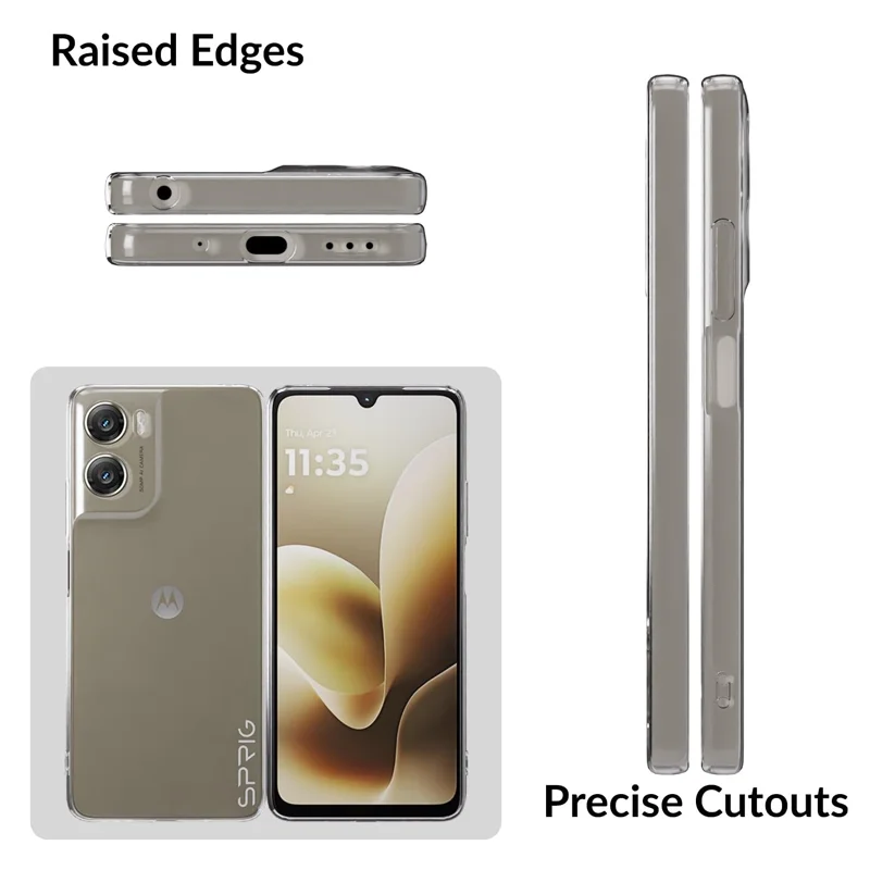 Ultra Thin Transparent TPU Soft Back Cover - Clear Protective Bumper Case
