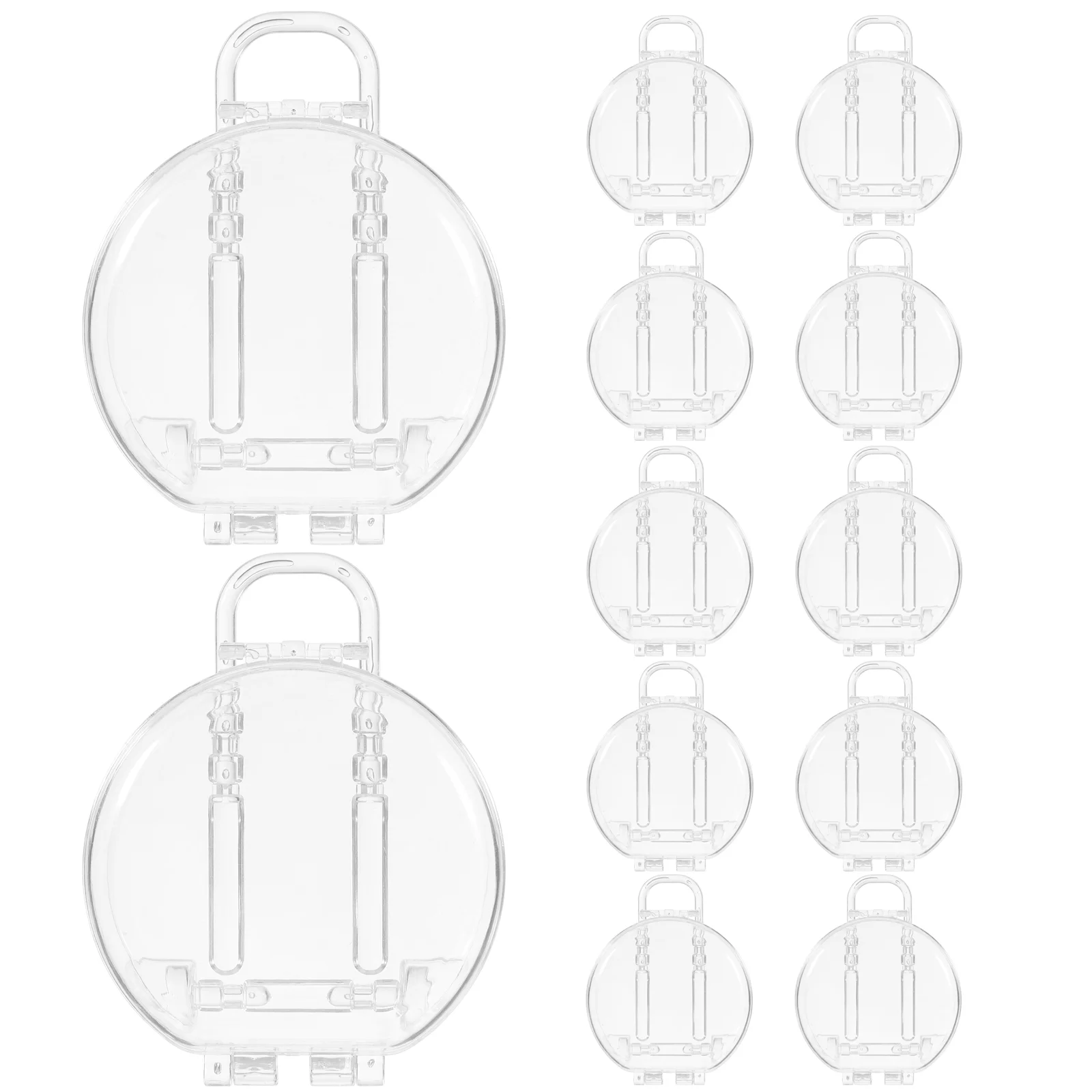 

12 Pcs Jewelry Storage Box Wedding Candy Container Containers Travel Suitcase Chrismas Gifts