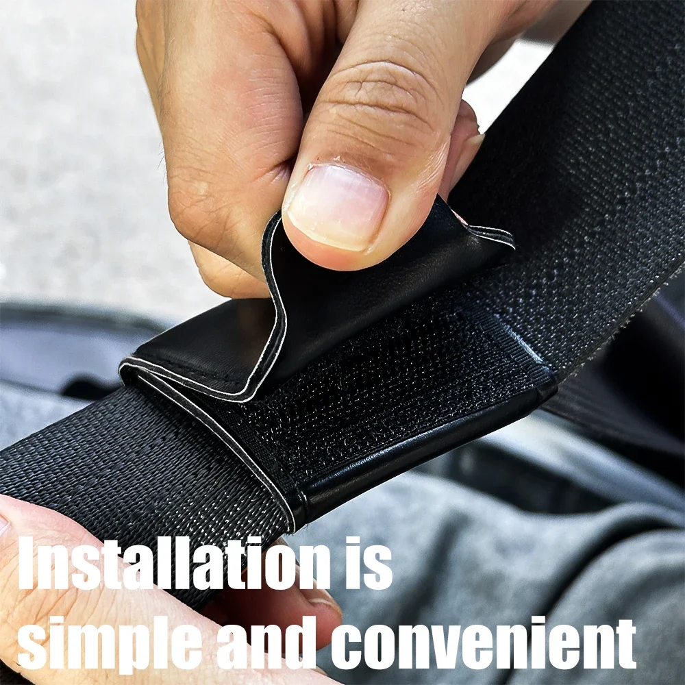 Car Seat Belt Adjuster PU Leather Car Seat Belt Limiter Fixed Clip Stopper Anti-stretching Neck Belly Kid Protection Accessories