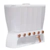 Six-Grid Dry Food Dispenser, Large Capacity Grain Storage Container, Removable Lid with Sealing Ring, 10kg/22.05lbs for Kitchens 3