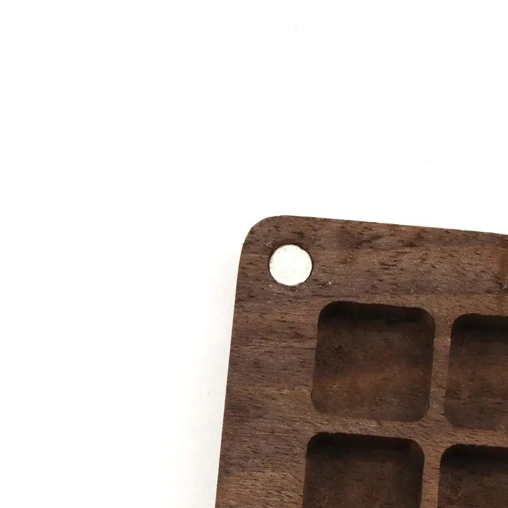 Empty Magnetic Wooden Portable Art Supplies Sketch Palette Painting Tray Painting Tool Paint Box