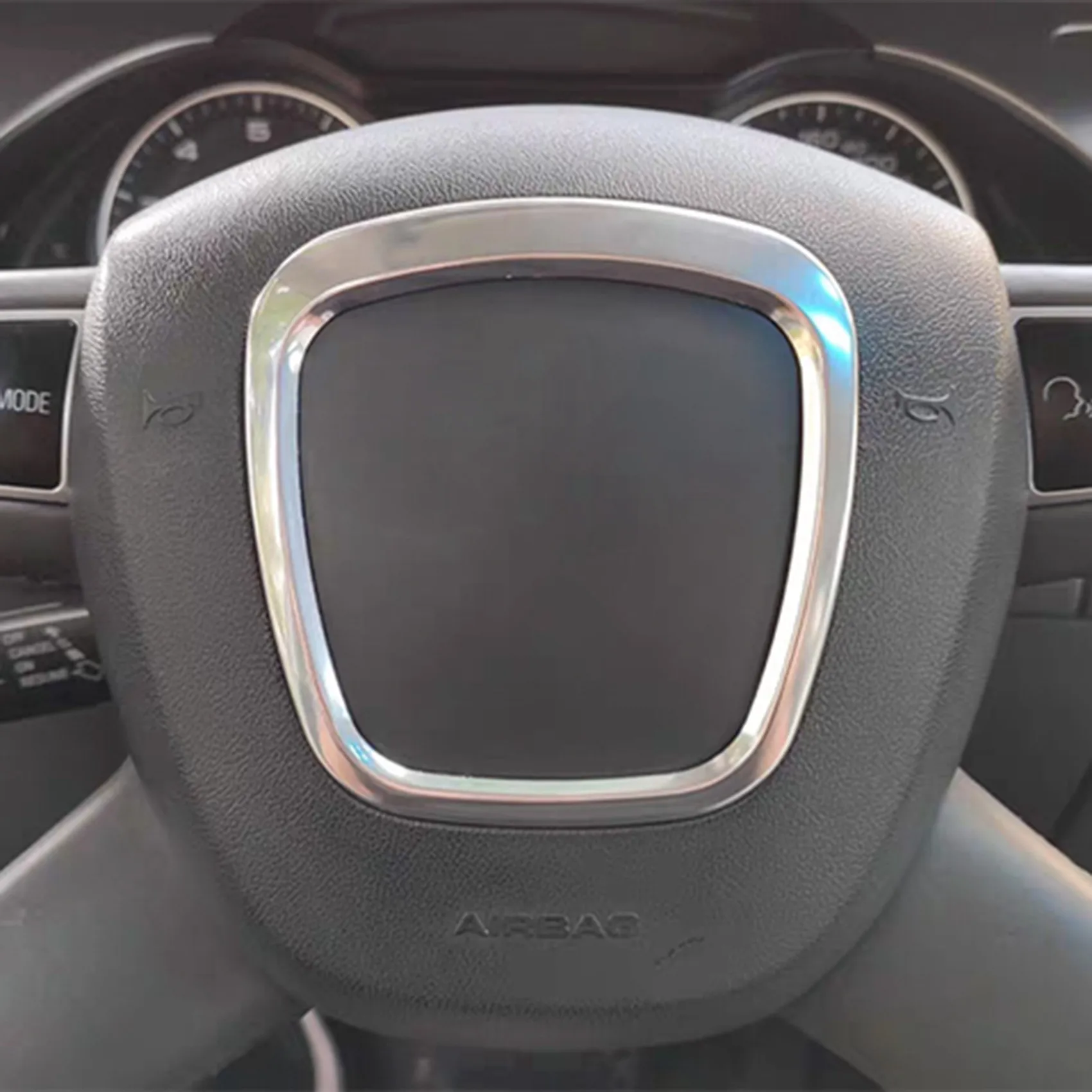 CarChromeSteeringWheelTrimCoverEmblemBadgeFrameSequin