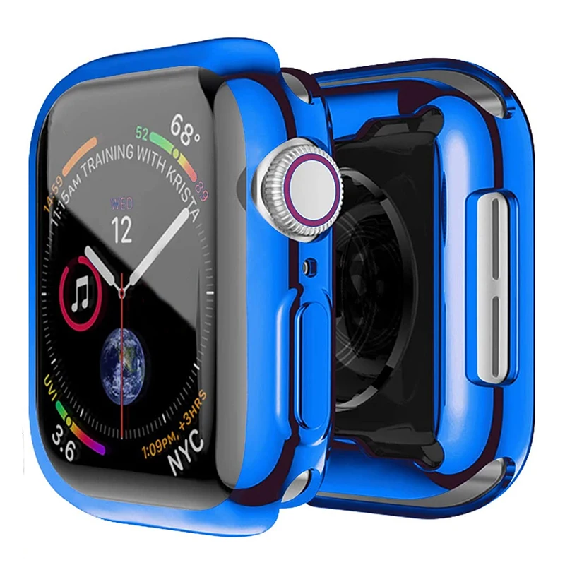 Premium TPU Screen Protector & Bumper Cover for Apple Watch - All Series & Sizes