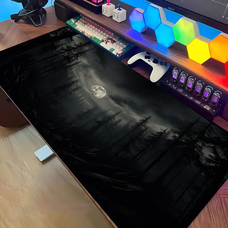 Enchanted Forest Gaming Mouse Pad – Non-Slip Rubber Base, Washable Desk Accessory for Home & Office Decor (35x60)